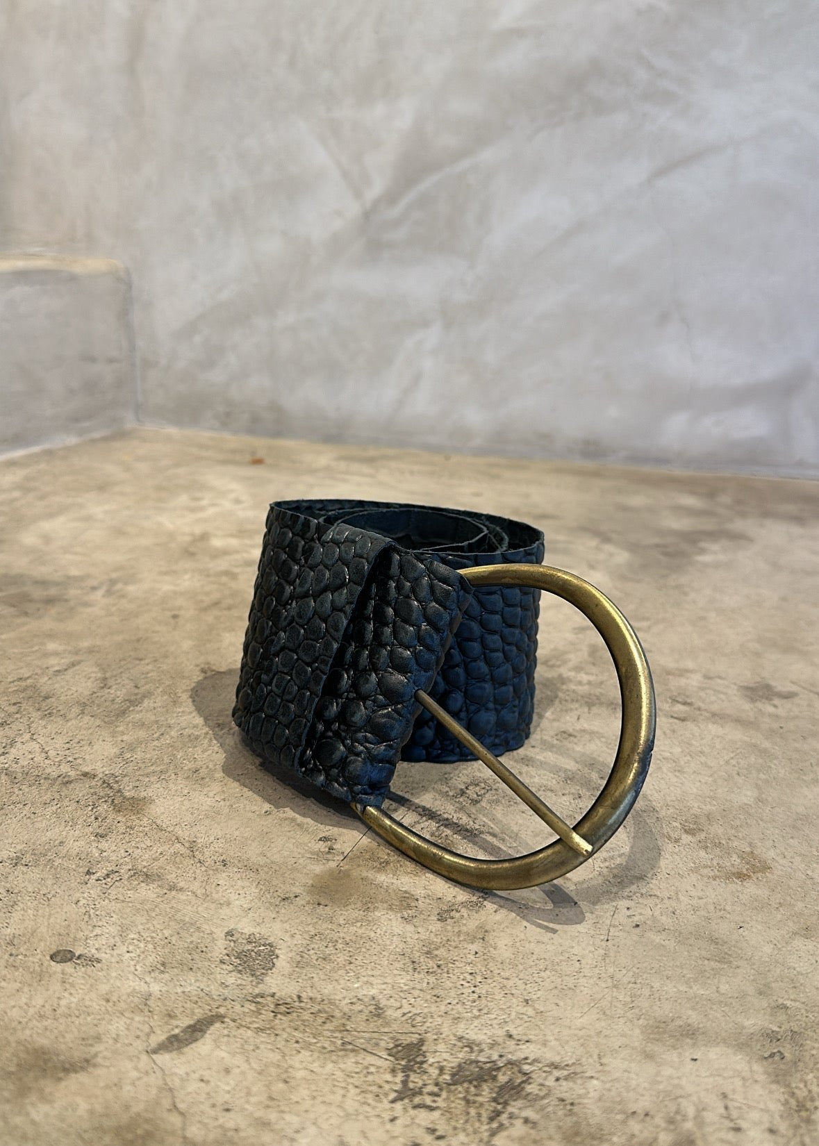 Genuine Leather Wide Belt