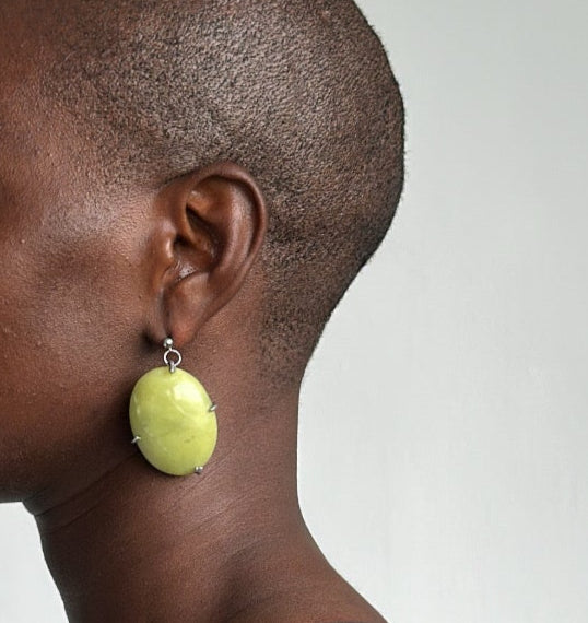 Taj Mix Palm Stone Earrings