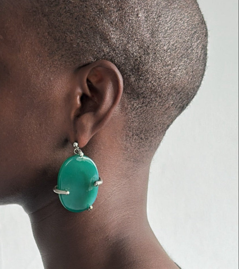 Palm Stone Earrings