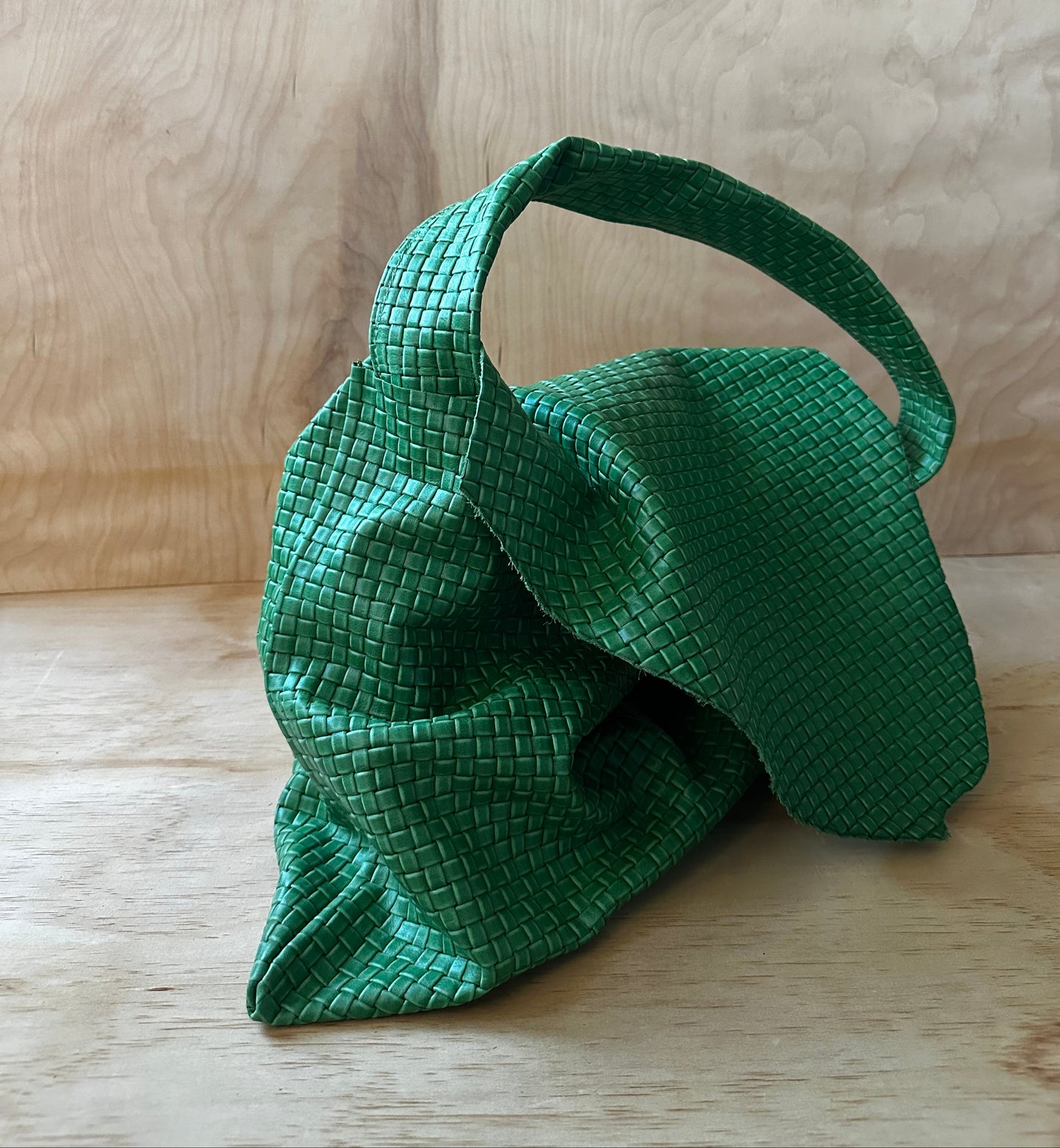 Forest Green Woven Bag