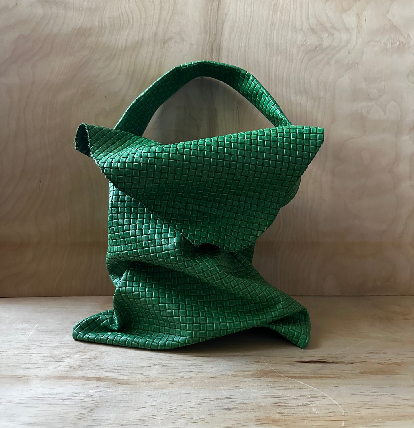 Forest Green Woven Bag